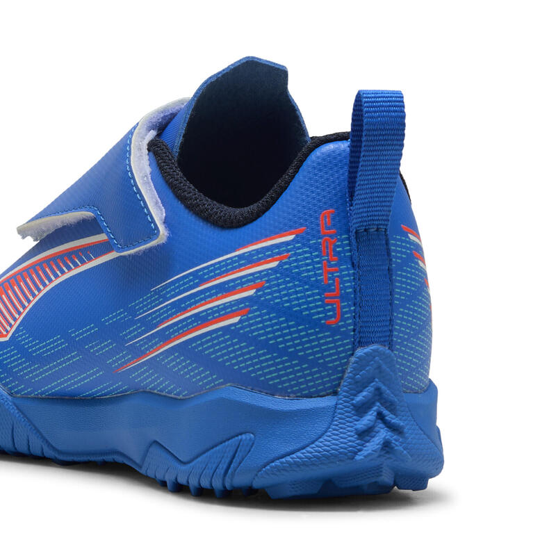 Dziecięce buty piłkarskie ULTRA 6 PLAY TT PUMA Ultra Blue White Glowing Red
