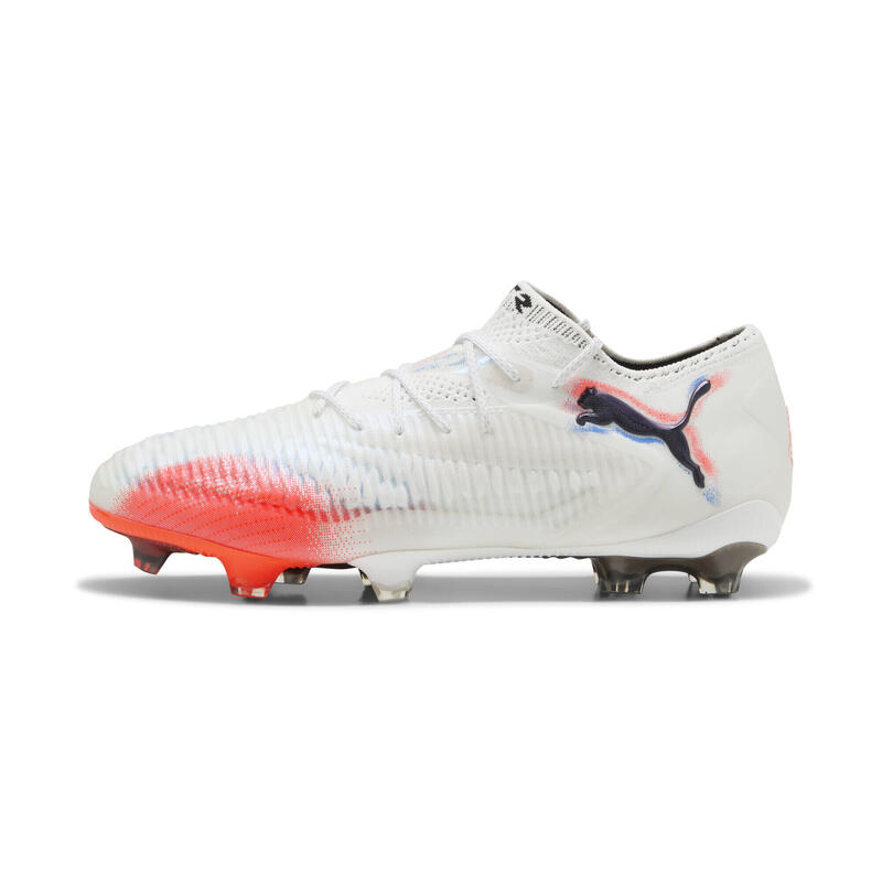 Buty piłkarskie unisex FUTURE 8 ULTIMATE FG Low PUMA White Black Glowing Red
