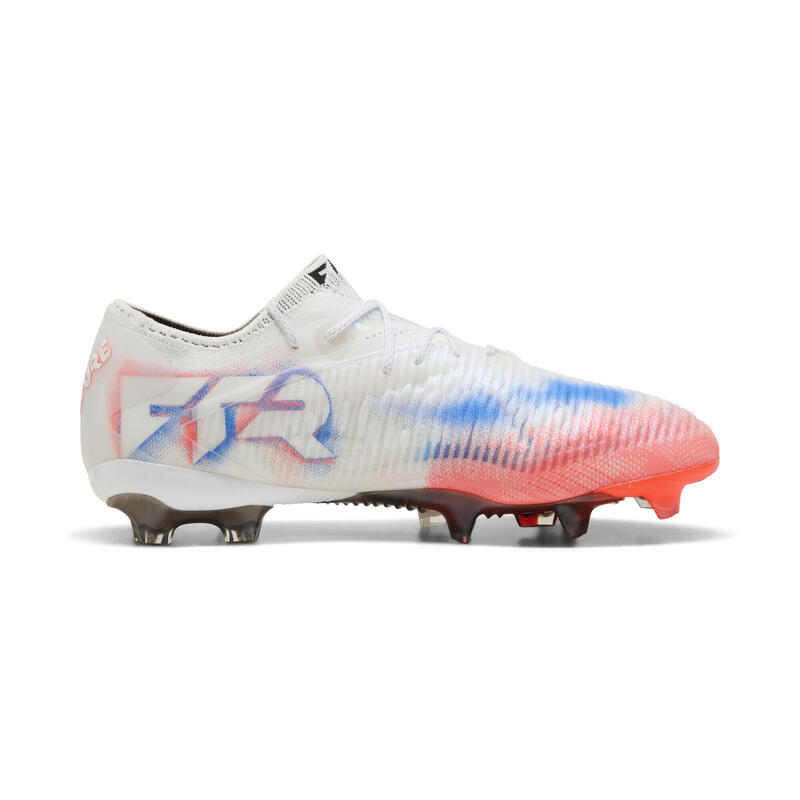 Buty piłkarskie unisex FUTURE 8 ULTIMATE FG Low PUMA White Black Glowing Red