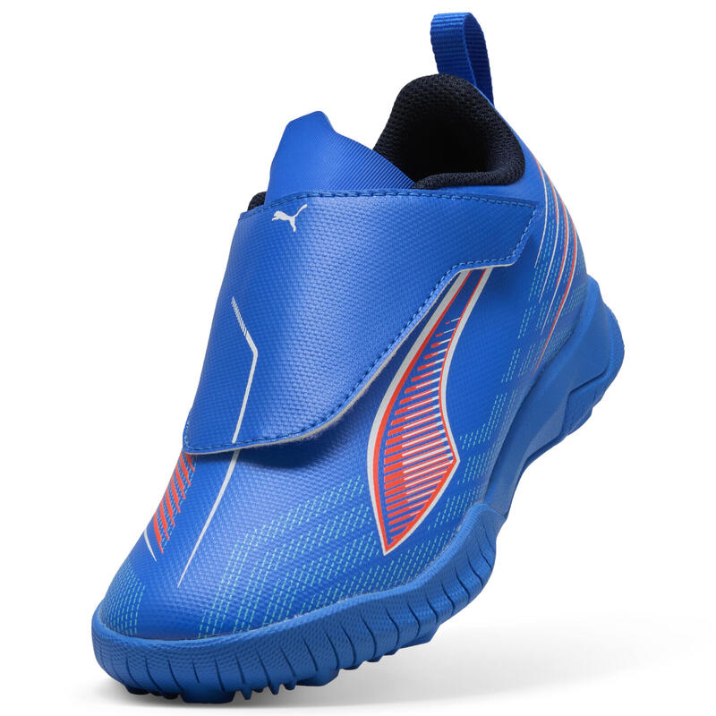 Dziecięce buty piłkarskie ULTRA 6 PLAY TT PUMA Ultra Blue White Glowing Red