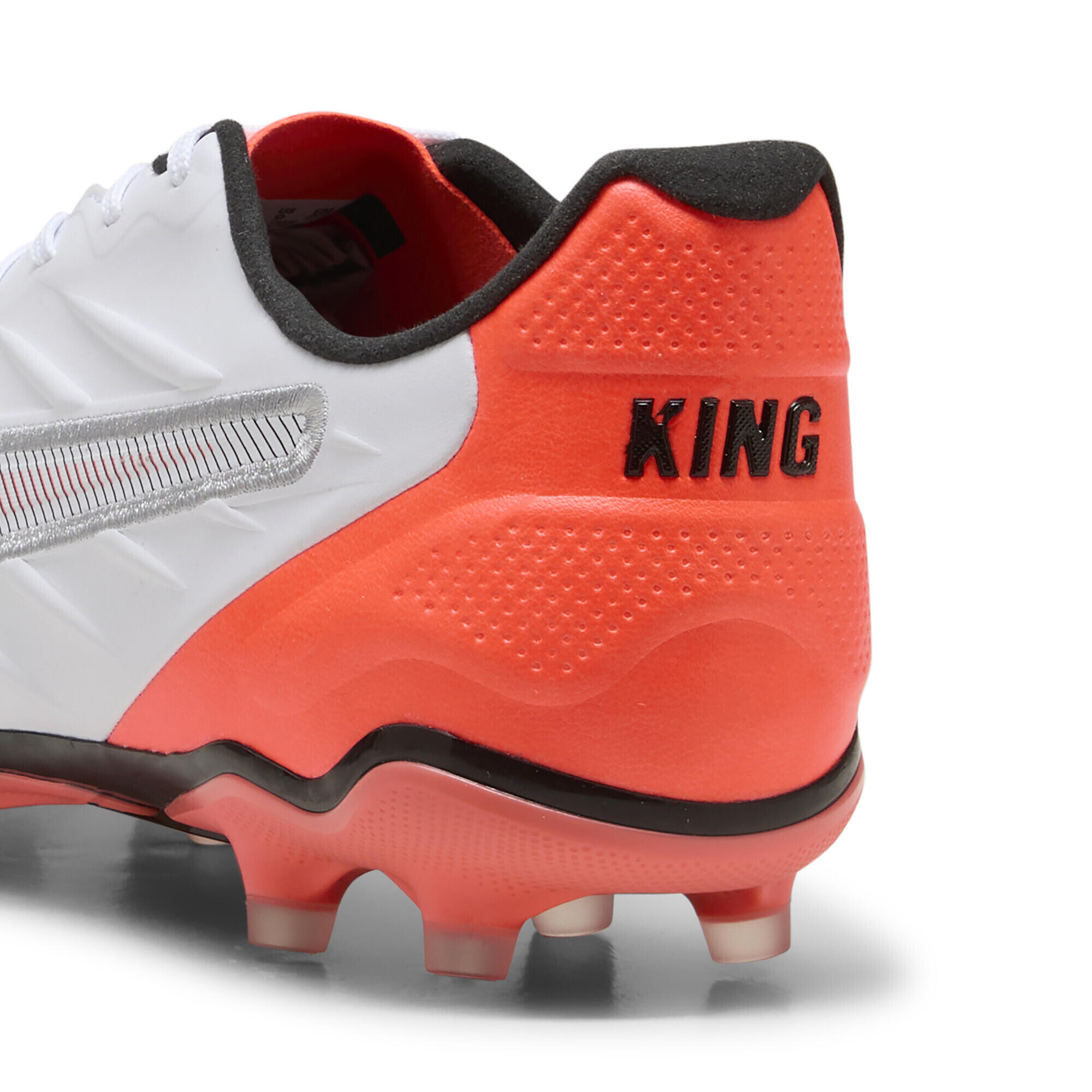 Scarpe da calcio KING PRO FG/AG unisex PUMA White Silver Glowing Red Metallic 2/7