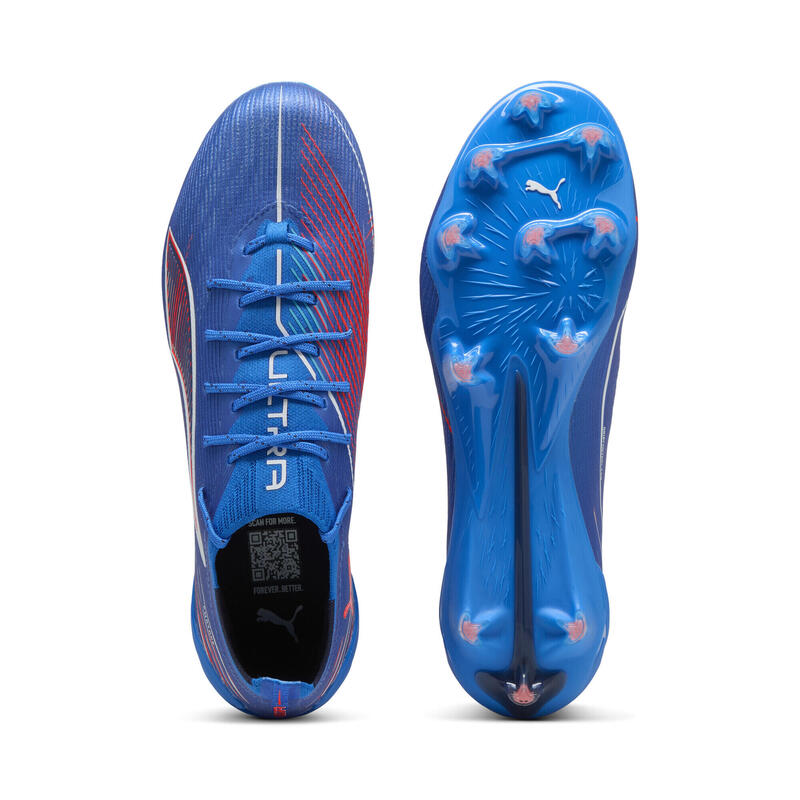 Buty piłkarskie unisex ULTRA 6 ULTIMATE FG PUMA Ultra Blue White Glowing Red