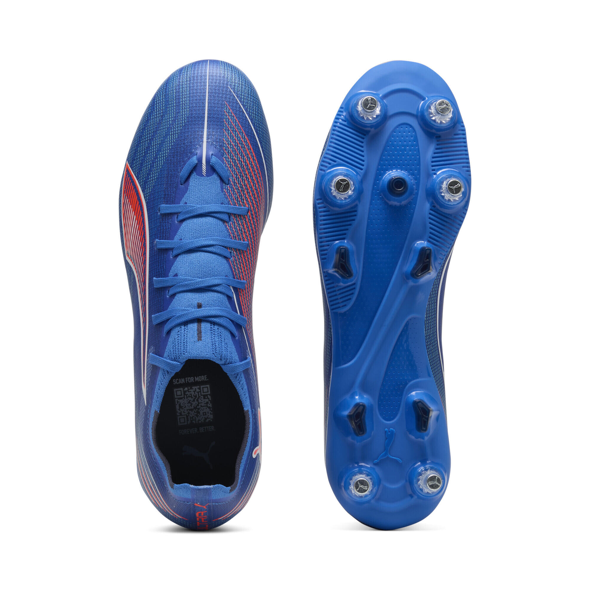 ULTRA 6 MATCH MxSG Fußballschuhe Erwachsene PUMA Ultra Blue White Glowing Red 4/7