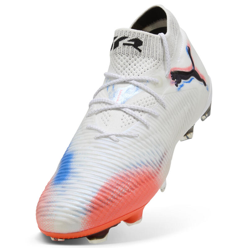 Buty piłkarskie unisex FUTURE 8 ULTIMATE FG PUMA White Black Glowing Red