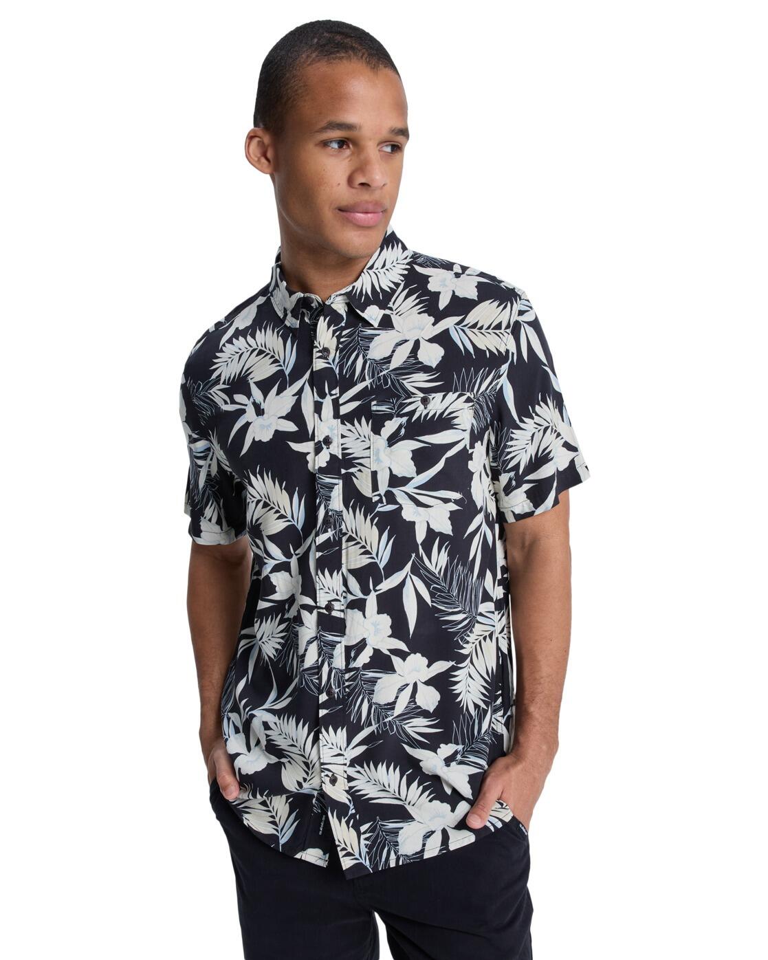 Chemise à manches courtes LEMNAS Noir Homme 1/4