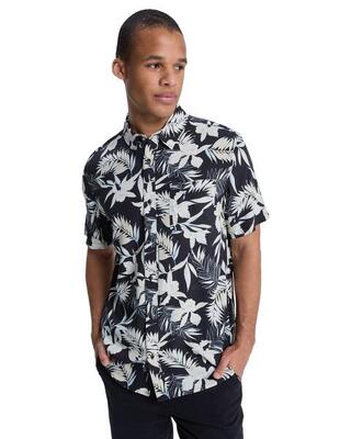 Hemd mit kurzen Ärmeln LEMNAS Schwarz Herren