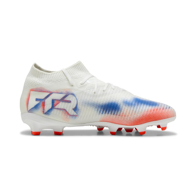 Młodzieżowe buty piłkarskie FUTURE 8 PRO FG/AG PUMA White Black Glowing Red