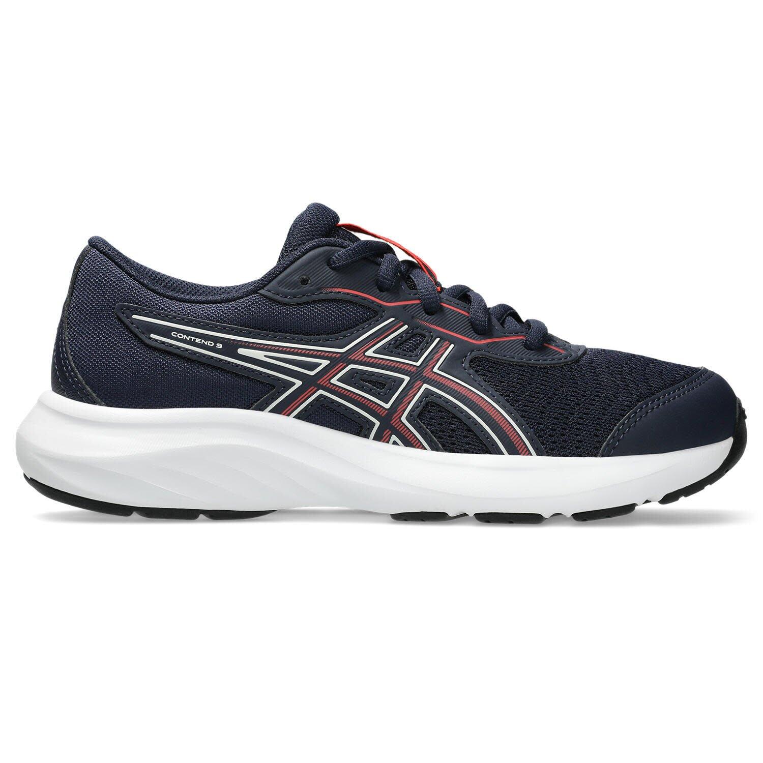 Asics - Chaussures De Running Enfants - Asics Contend 9 Gs - Midnight/flashred - Chaussures De Sport - Bleu|rouge - Decathlon