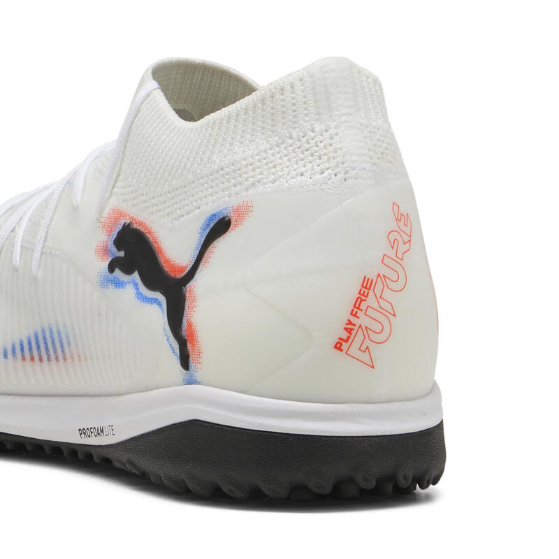 Buty piłkarskie unisex FUTURE 8 PRO Cage PUMA White Black Glowing Red