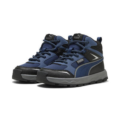 Evolve trail sneakers voor kinderen puma persian blue cool dark gray black