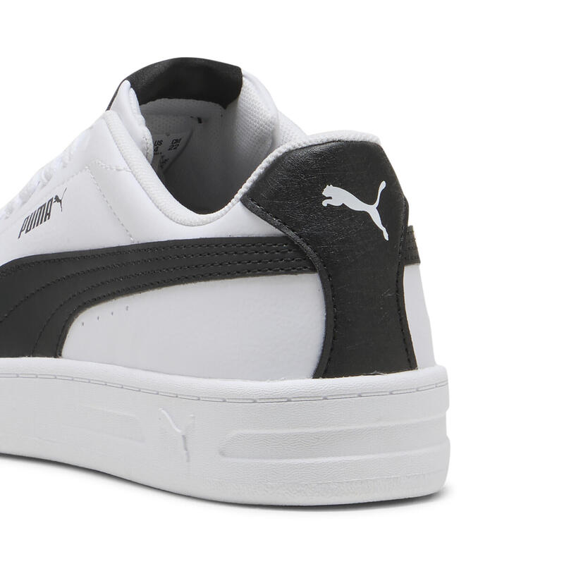 Încălțăminte fitness copii talpă amortizată Court Classic Clean alb PUMA