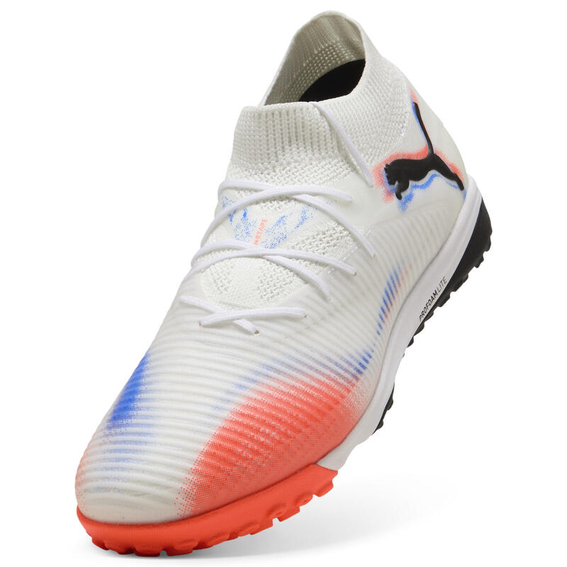 Buty piłkarskie unisex FUTURE 8 PRO Cage PUMA White Black Glowing Red