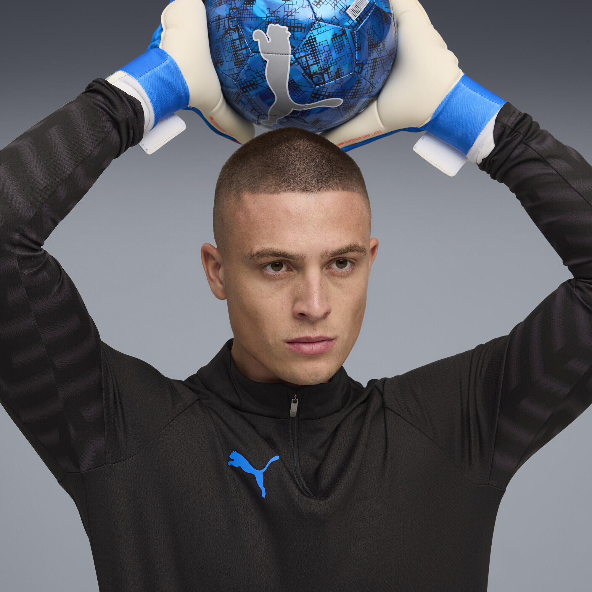 Haut de football à col zippé individualCUP Homme PUMA 3/7