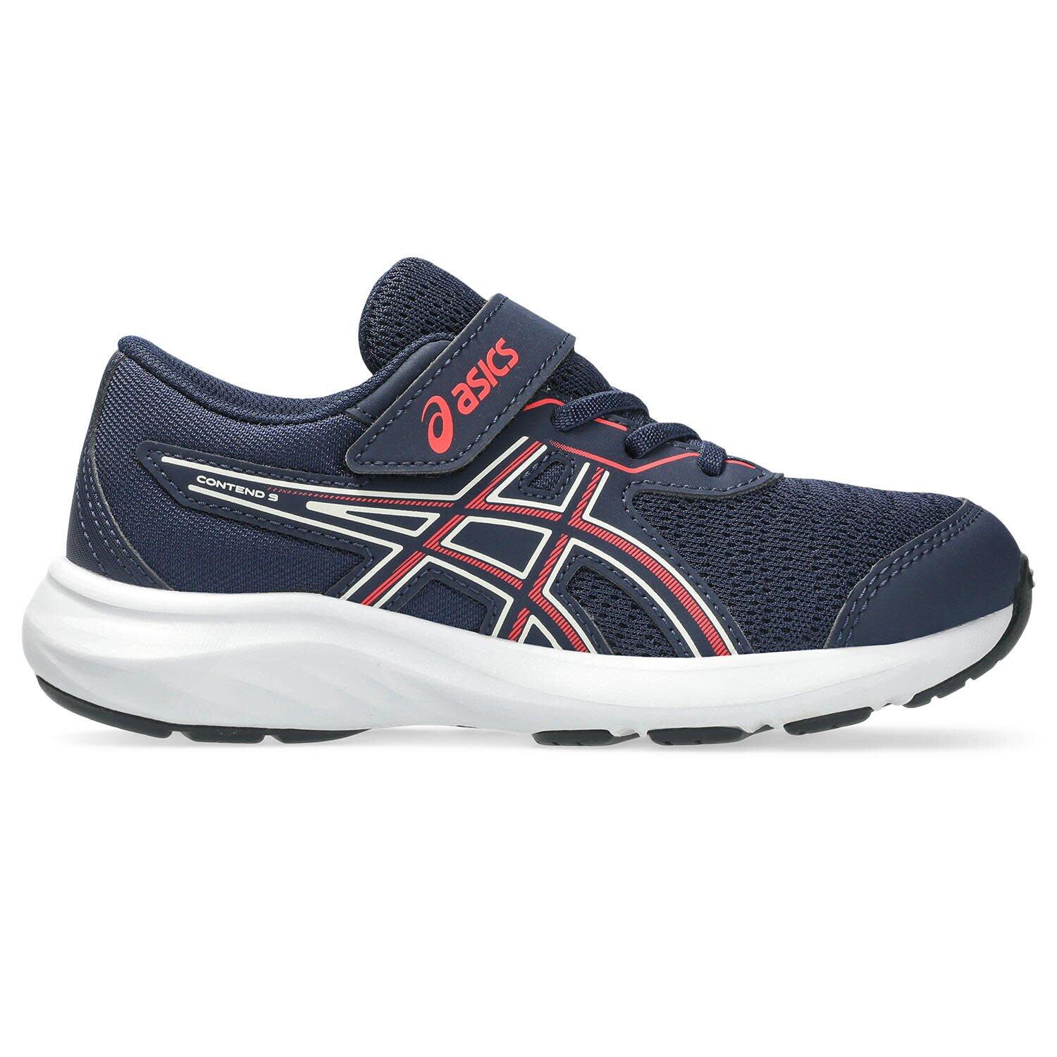 Asics - Chaussures Multisports Enfants - Asics Gel-contend 9 Ps - Midnight/flashred - Chaussures De Sport - Bleu|rouge - Decathlon