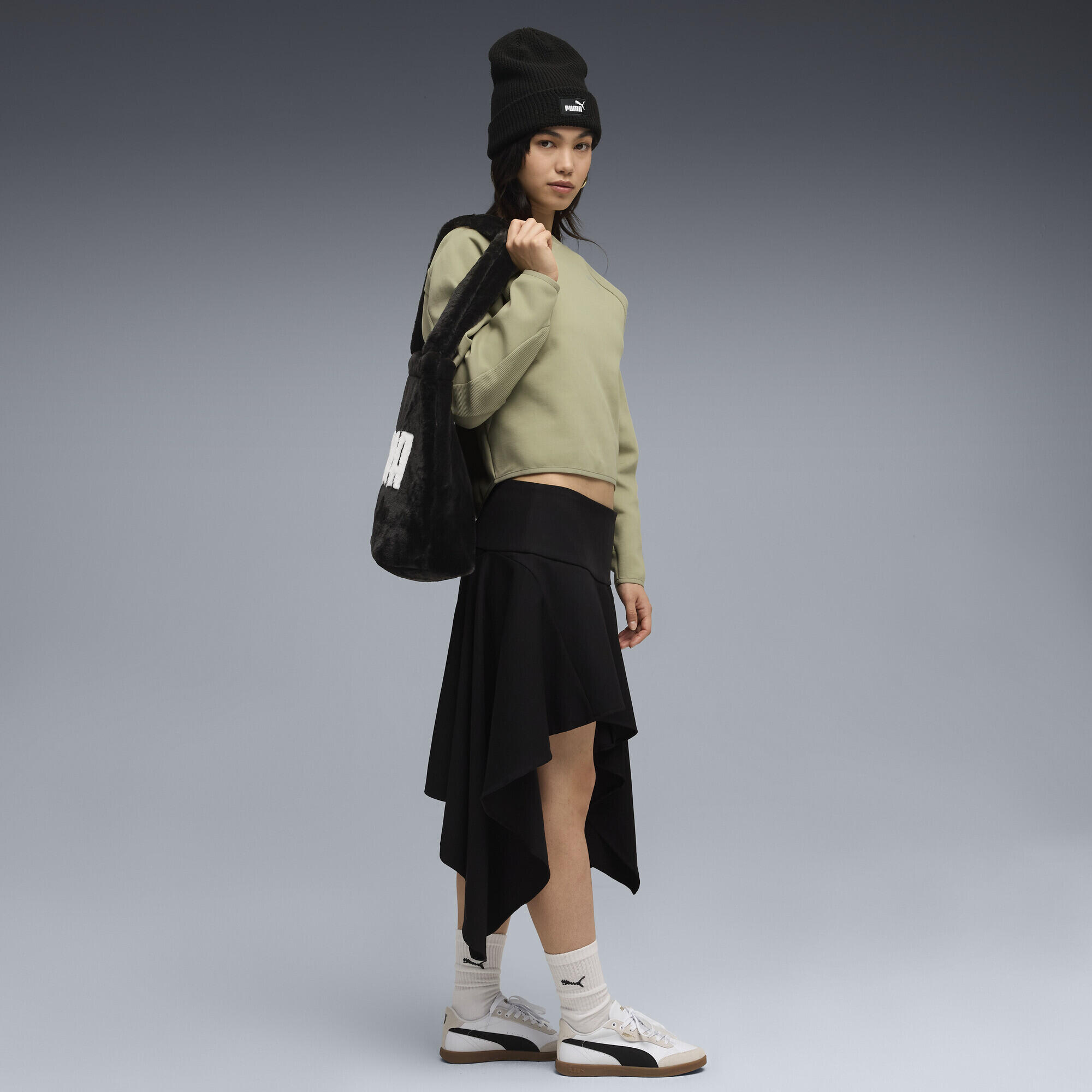 Girocollo Evostripe Comfort da donna PUMA Lux Army Green 7/7