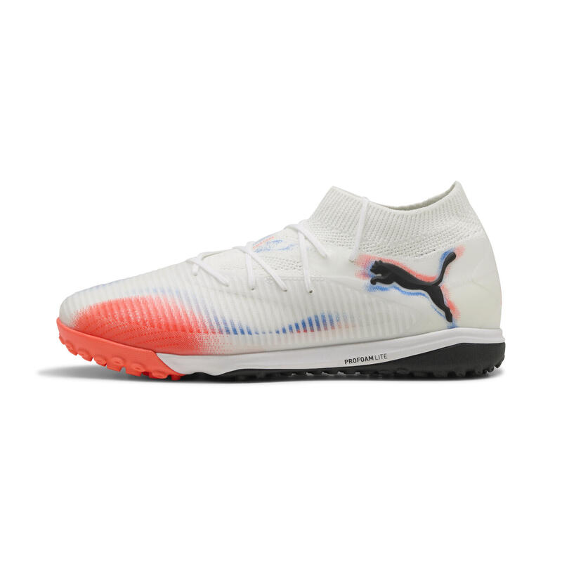 Buty piłkarskie unisex FUTURE 8 PRO Cage PUMA White Black Glowing Red