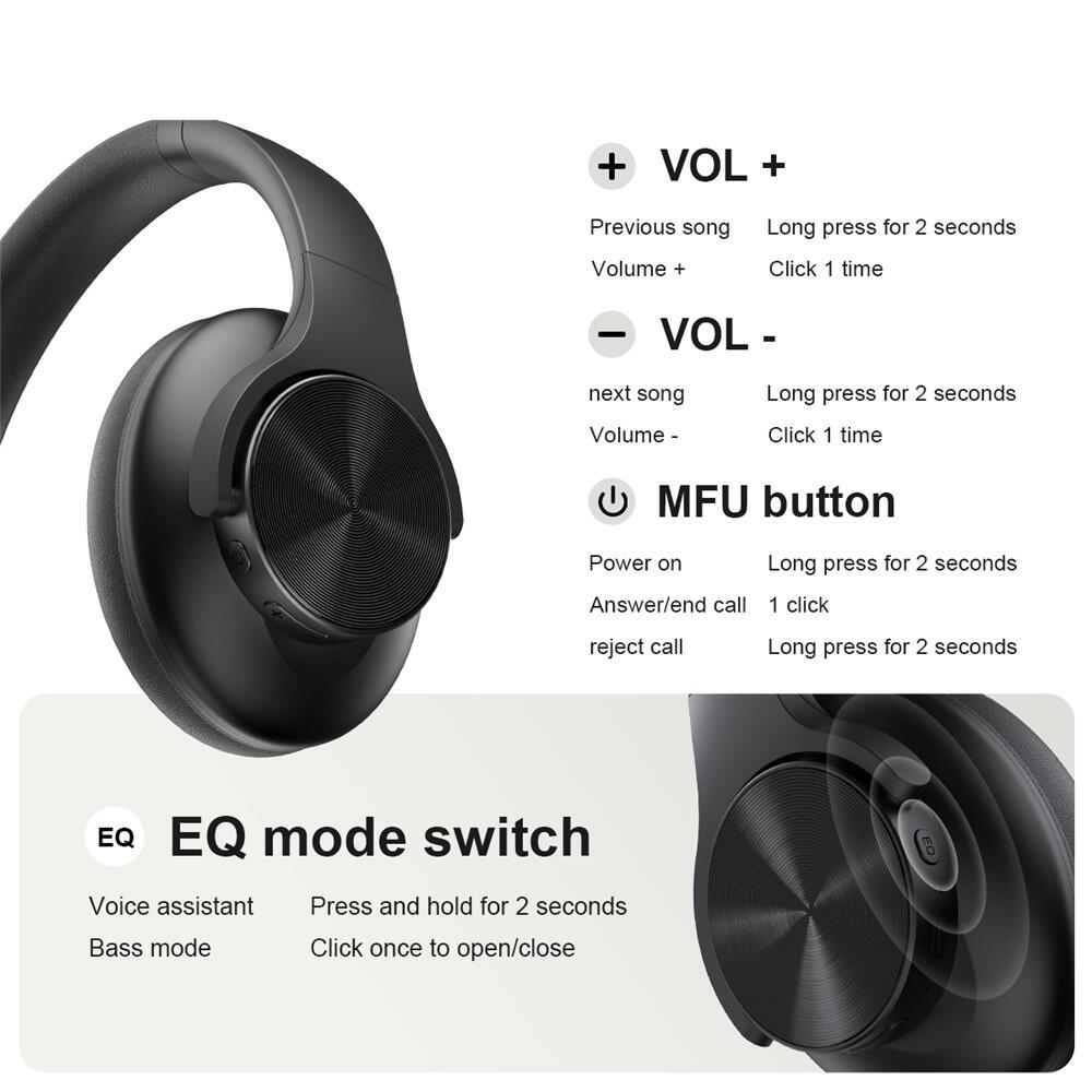 LENOVO G50 Casque Bluetooth Pliable Over-Ear Stéréo - Beige 4/7