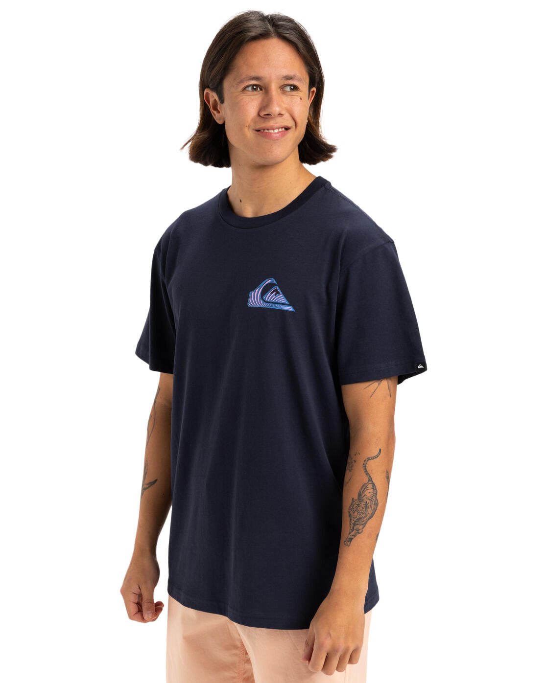 T-shirt à manches courtes WINDOW PANE Noir Homme 3/4
