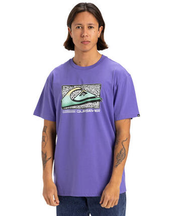 T-shirt à manches courtes RETRO FADE Violet Homme