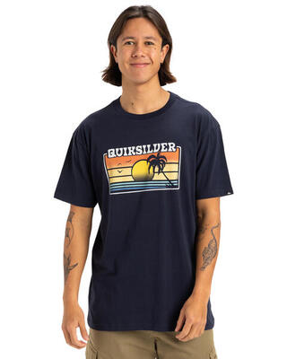 T-shirt met korte mouw sun faded schwarz heren
