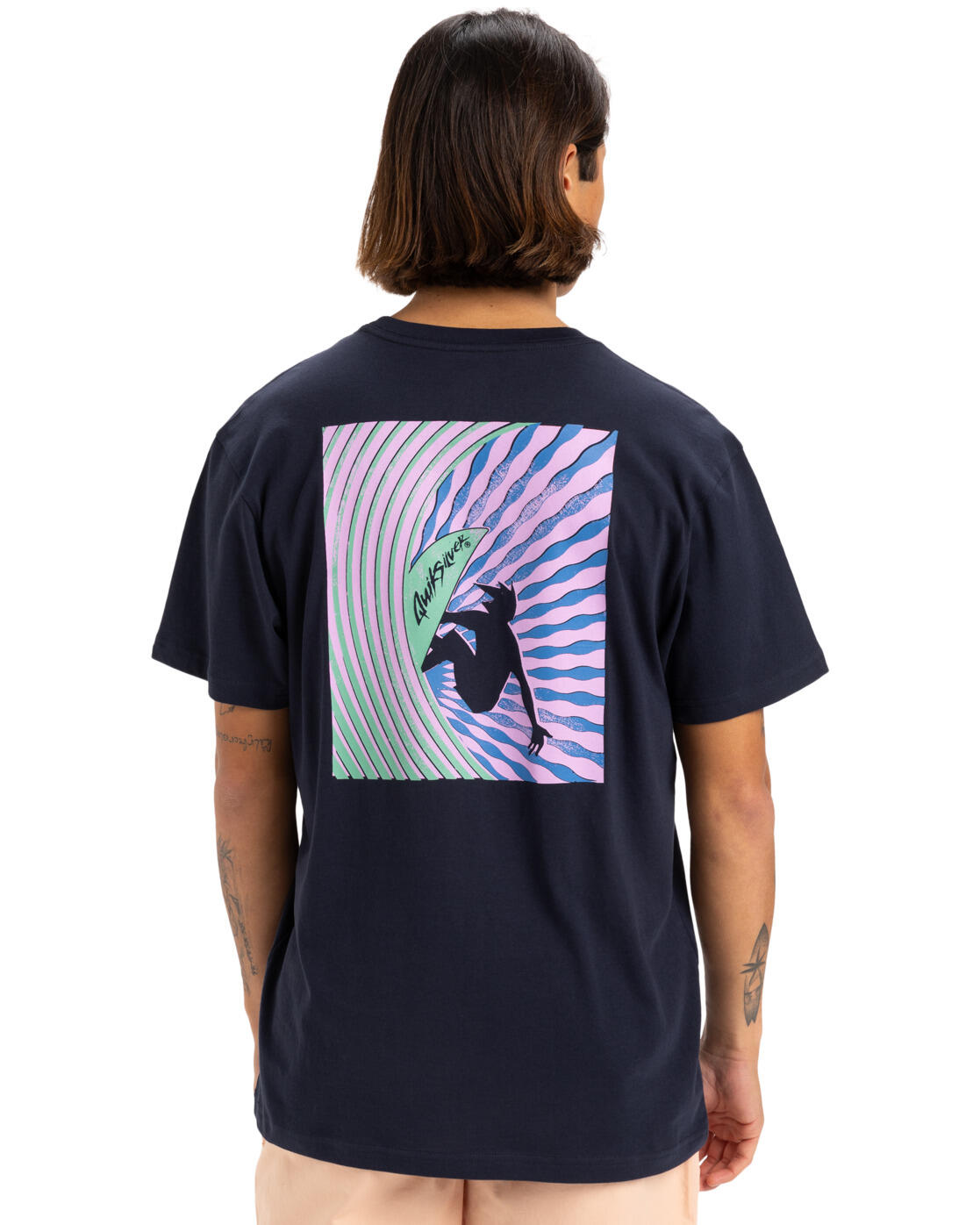 T-shirt à manches courtes WINDOW PANE Noir Homme 2/4