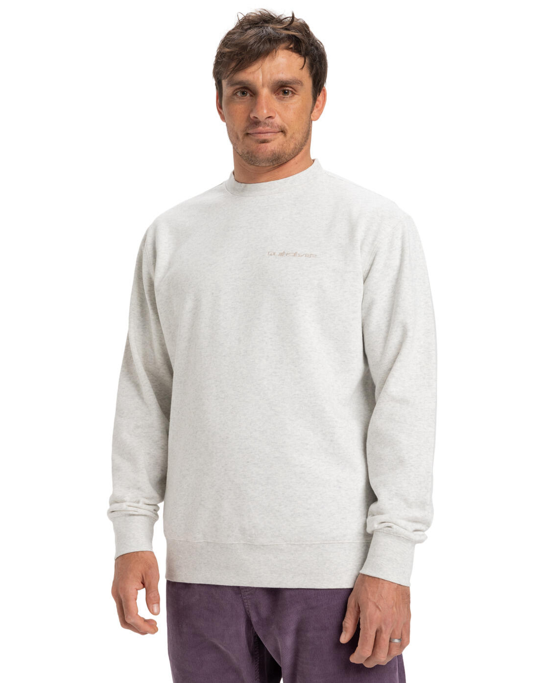 Sudadera de cuello redondo SALT WATER Gris Hombre 3/4