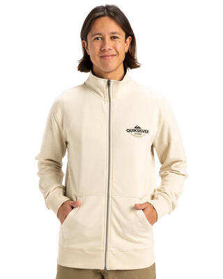 Sweater met volledige rits simple surf weiss heren