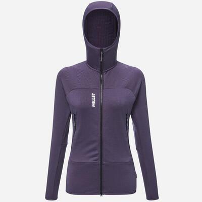 Dameshoodie millet fusion grid hoodie