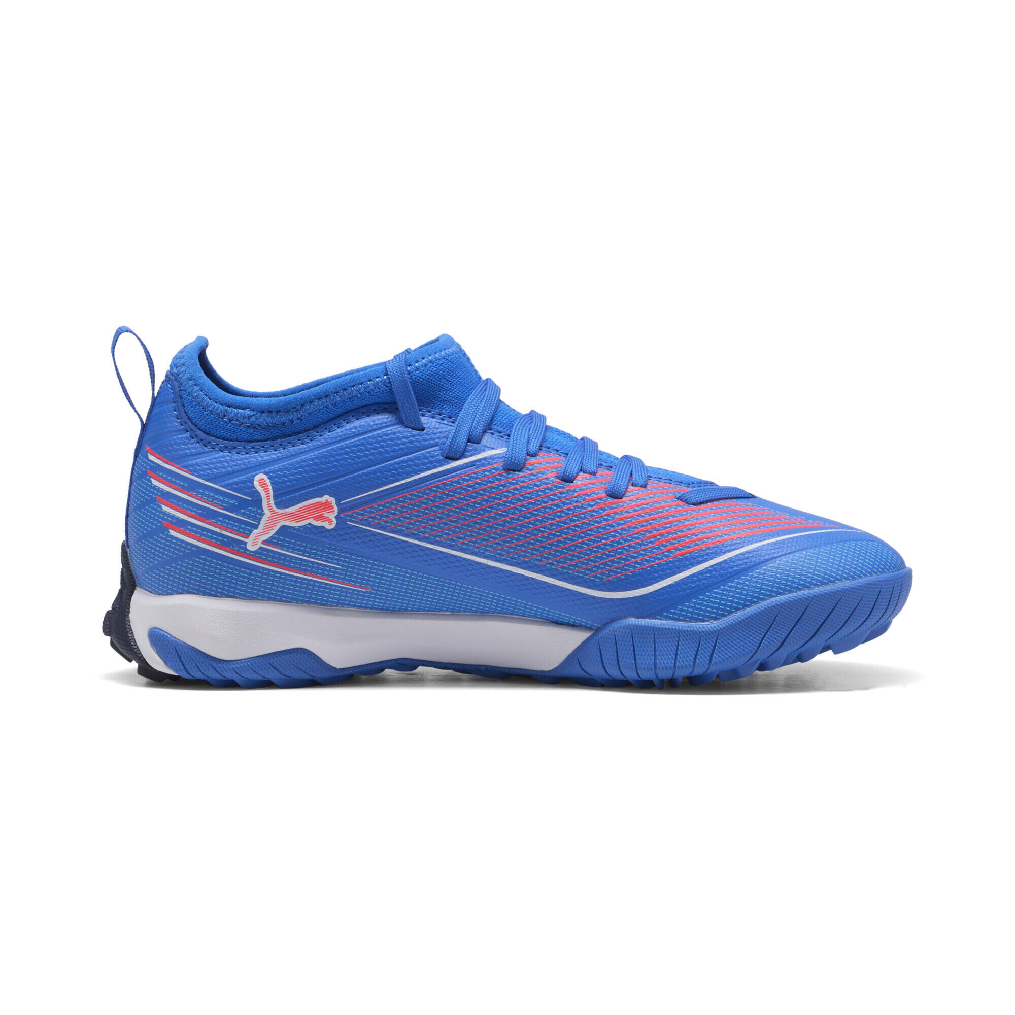 ULTRA 6 MATCH TT Mid Fußballschuhe Jugendliche PUMA Ultra Blue White Glowing Red 5/7