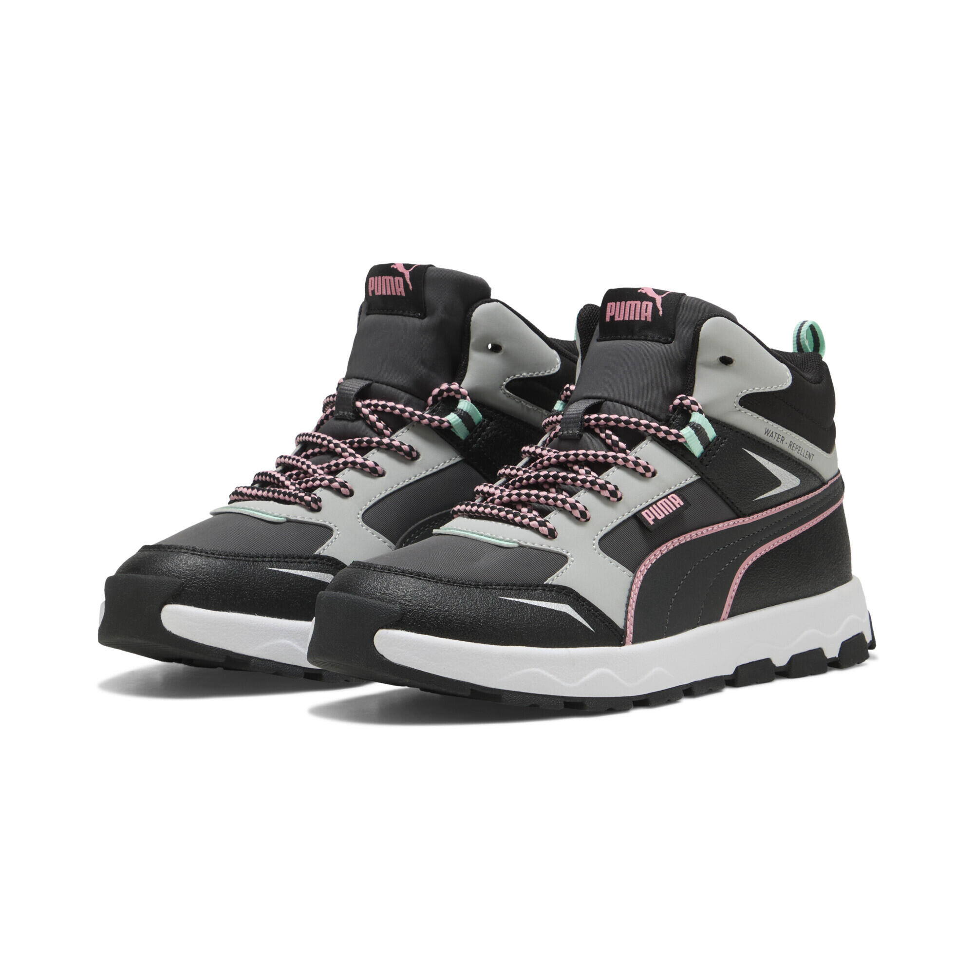Puma - Baskets Evolve Trail Enfant Et Adolescent Puma - Baskets - Gris|noir|rose - Decathlon