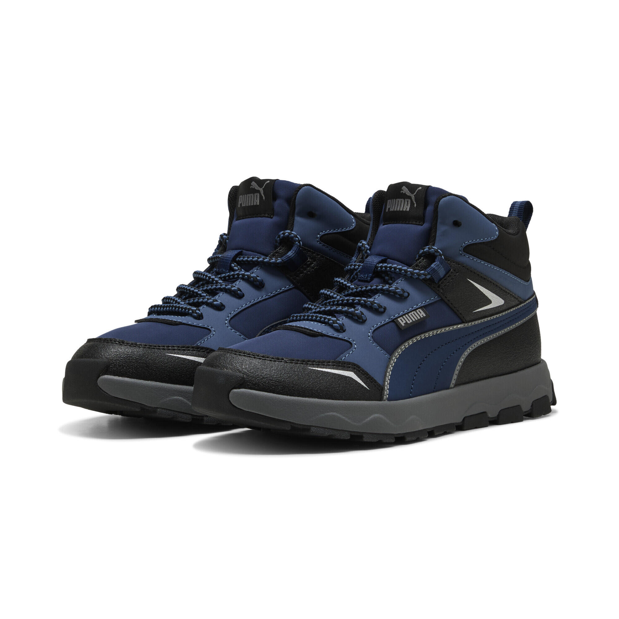 Puma - Baskets Evolve Trail Enfant Et Adolescent Puma - Baskets - Bleu|gris|noir - Decathlon