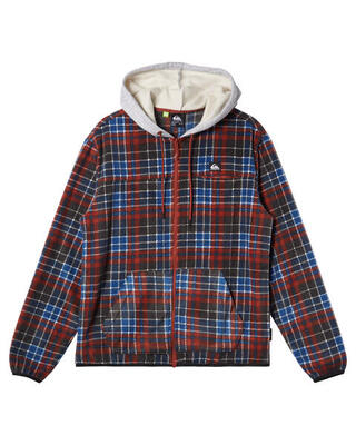 Hoodie met rits surf days braun heren