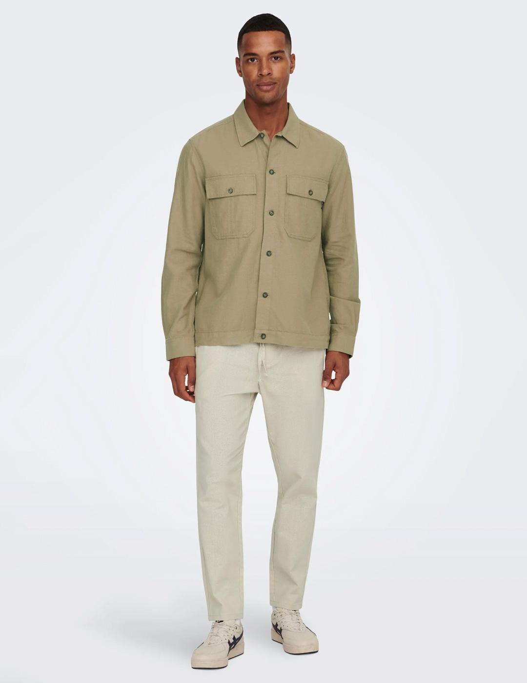 Pantalón para Hombre Only&sons  Beige 2/7