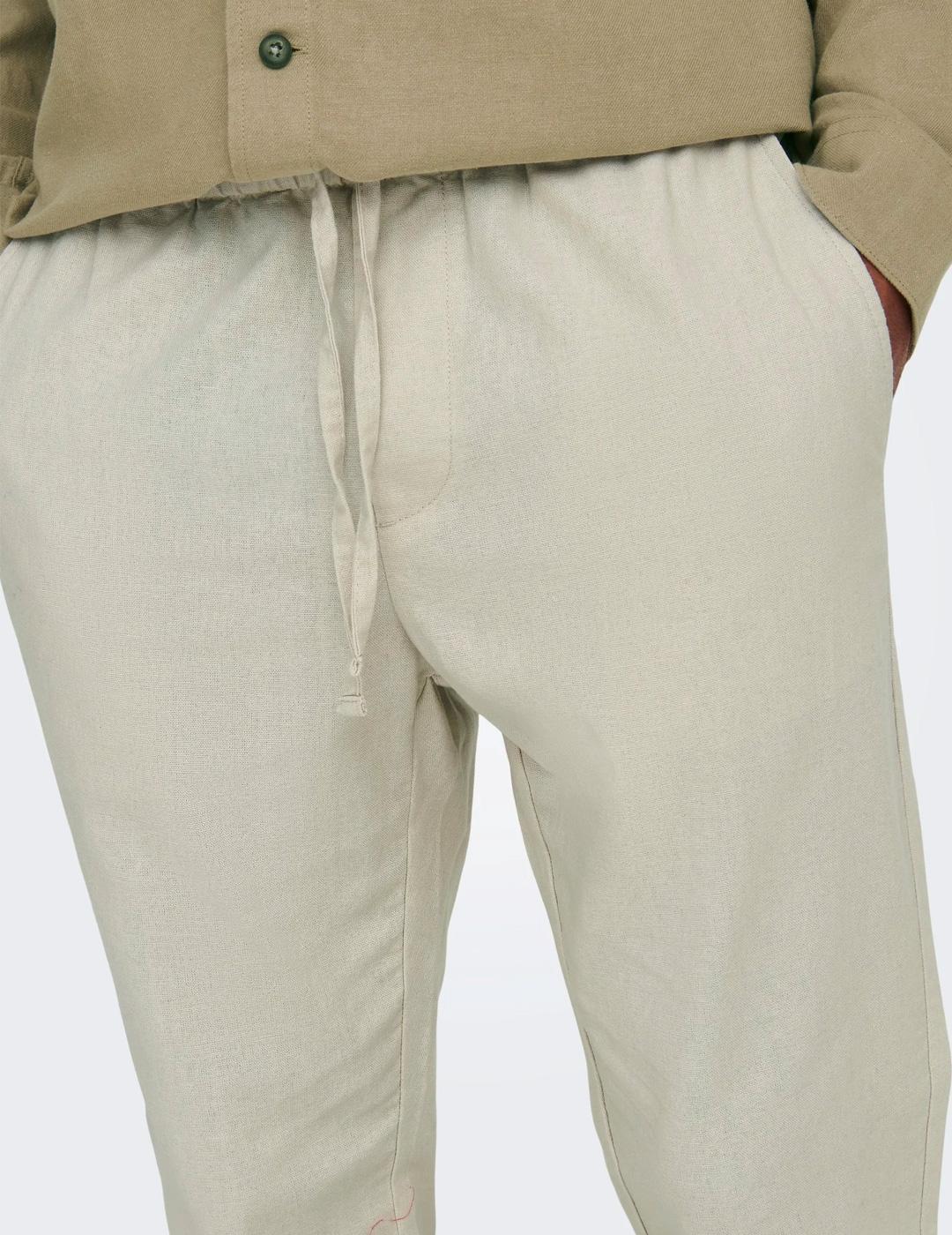 Pantalón para Hombre Only&sons  Beige 5/7