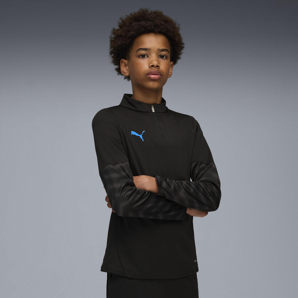 Młodzieżowa bluza piłkarska individualCUP z zamkiem 1/4 PUMA