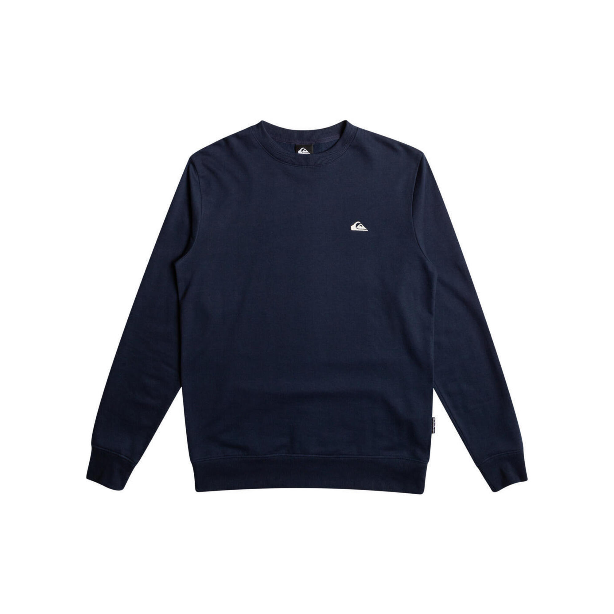 Quiksilver - Pull À Col Rond Basic Bleu Homme - Polaire - Orange - Decathlon