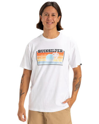 T-shirt met korte mouw sun faded weiss heren