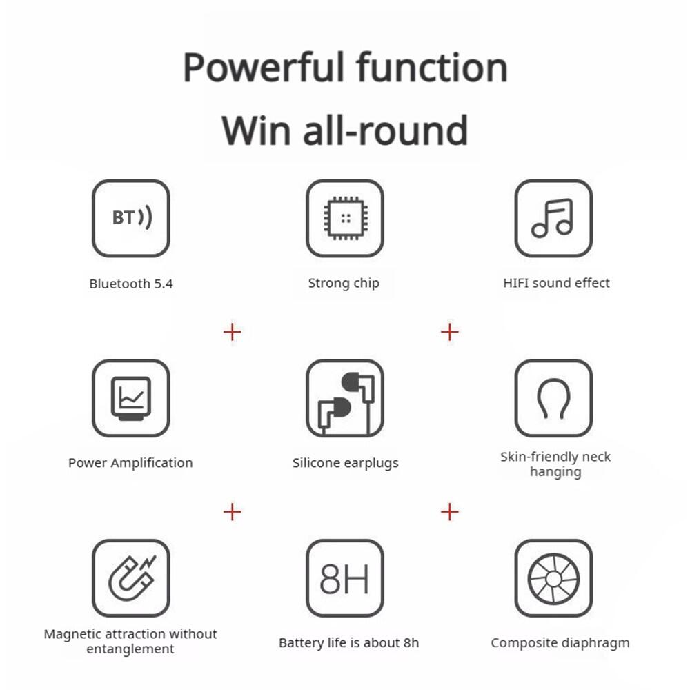 LENOVO XE05 MAX Écouteurs Bluetooth Sport Aimantés - Noir 2/6