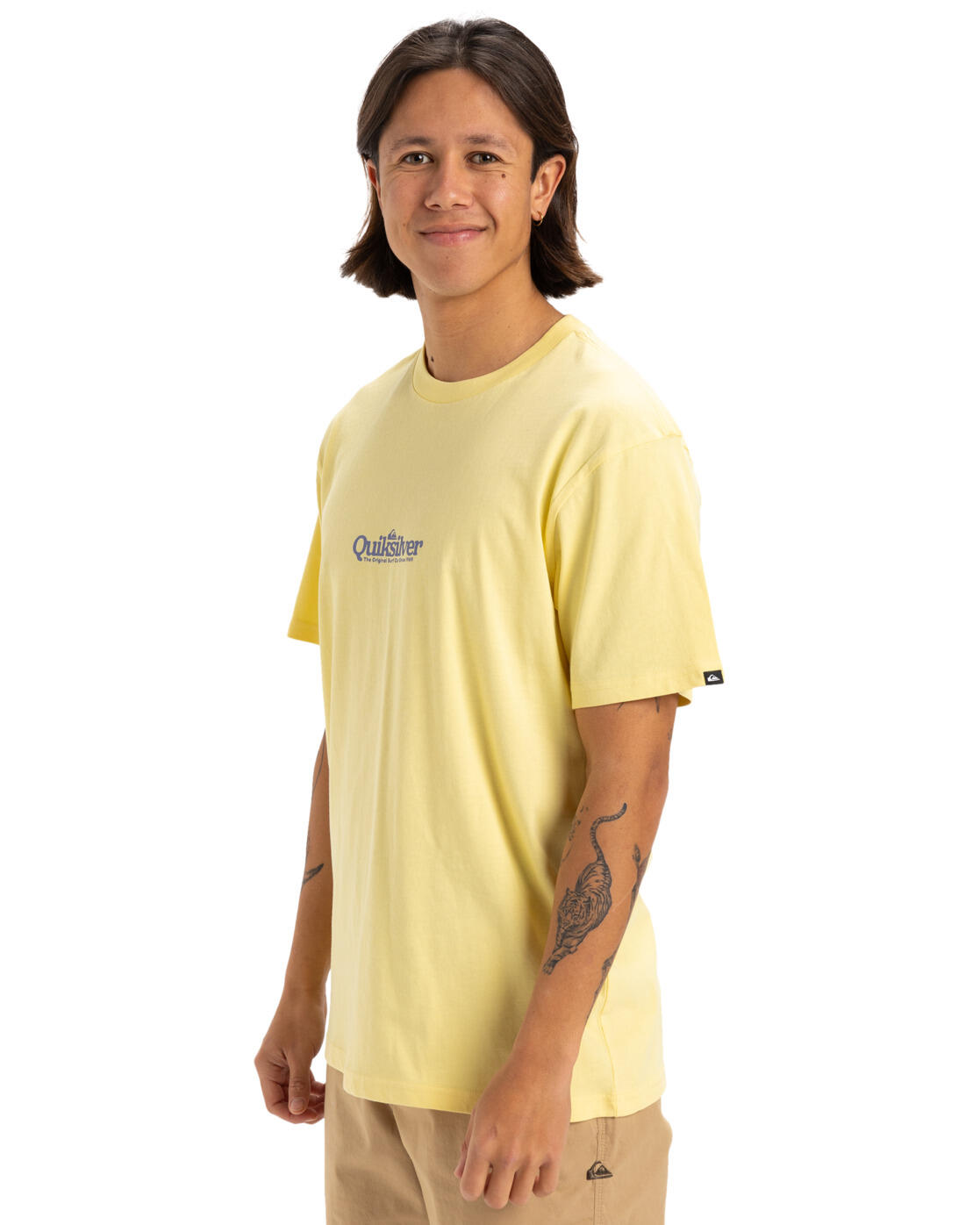 Camiseta de manga corta FINELINE Amarillo Hombre 3/4