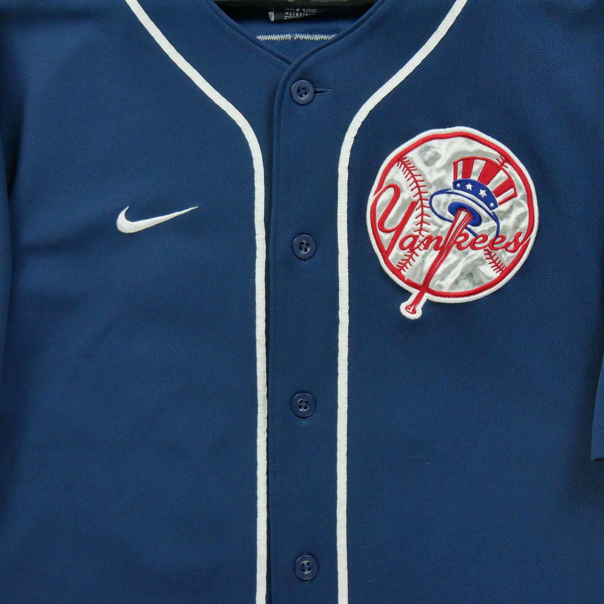 Seconda Mano - Maglia Navy dei New York Yankees MLB Uomo - Stato eccellente 3/7