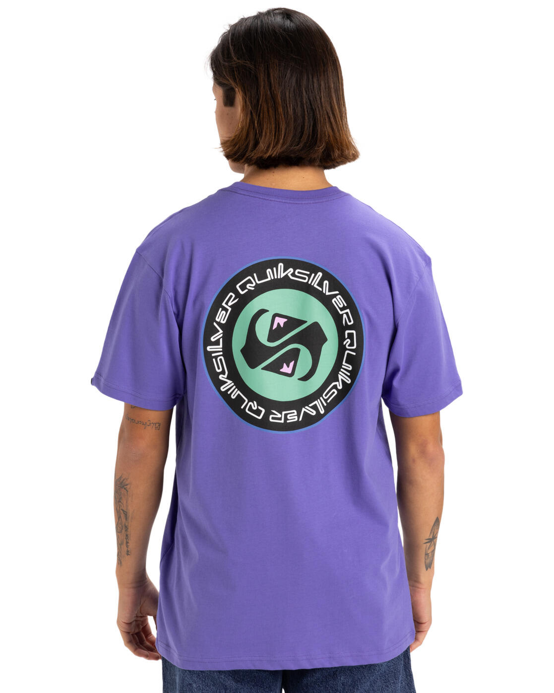 Camiseta de manga corta CIRCLE BACK Morado Hombre 2/4