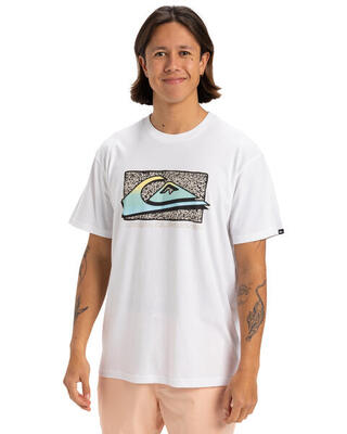 T-shirt met korte mouw retro fade weiss heren