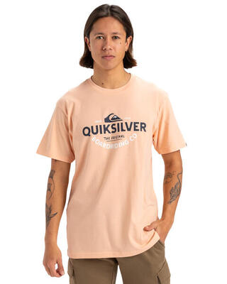 T-shirt met korte mouw typed out rosa heren