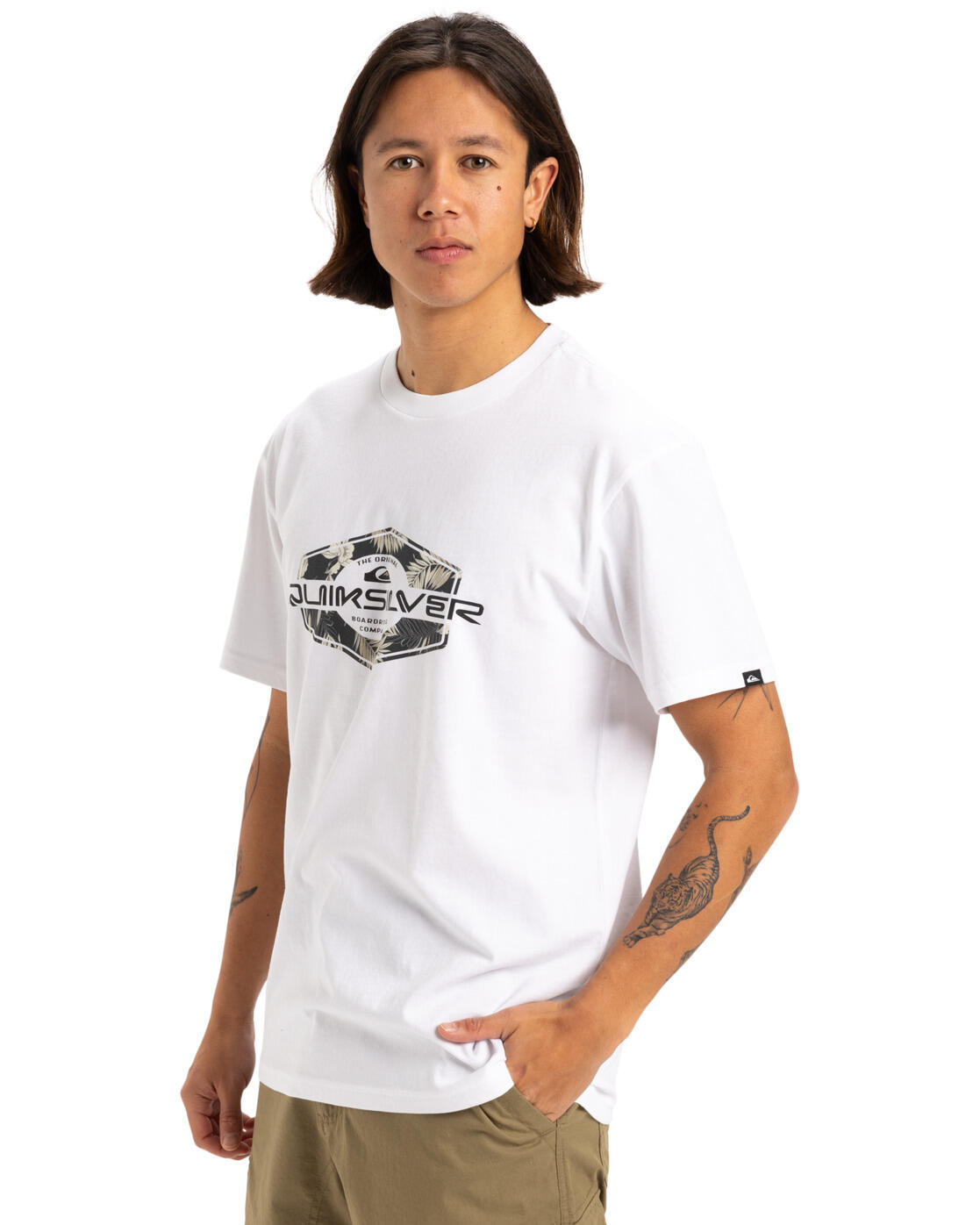 Maglia a maniche corte Quiksilver modello EQYZT08063-WBB0 per uomini 3/5