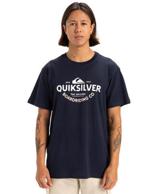 T-shirt met korte mouw typed out schwarz heren
