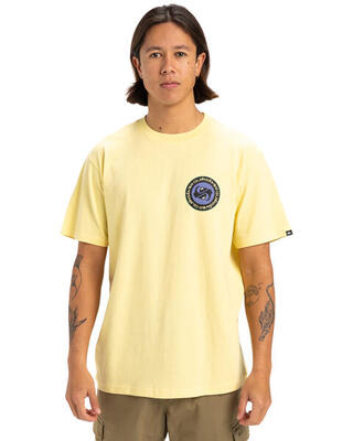T-shirt met korte mouw circle back gelb heren