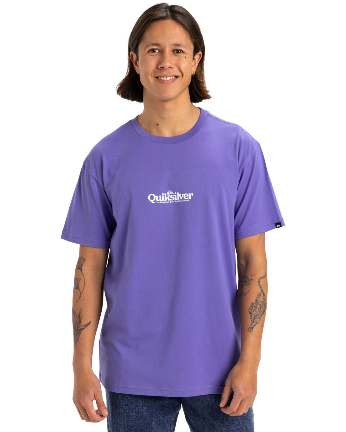 T-shirt à manches courtes FINELINE Violet Homme 1/4