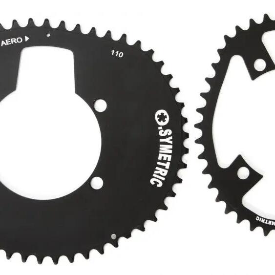 O.symetric Ergo Aerosymetric Chainring Kit 58/44T (Made in Netherlands).