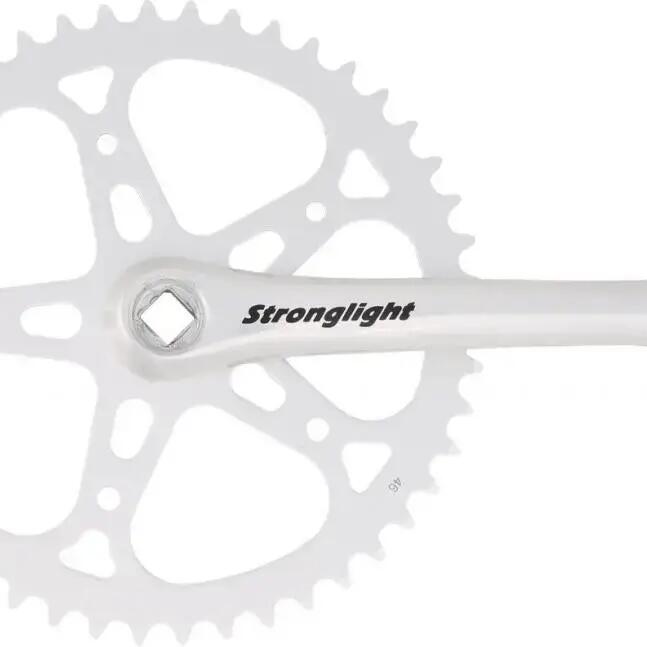 Stronglight 55's Single Chainset 46T in Silver