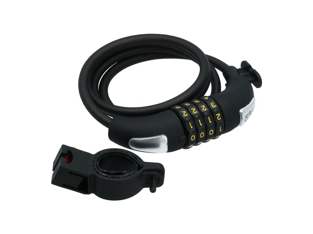 Dresco Code Kabelslot 120/8 -Cijferslot / Spiraalslot - 120 CM - Met Houder 3/6